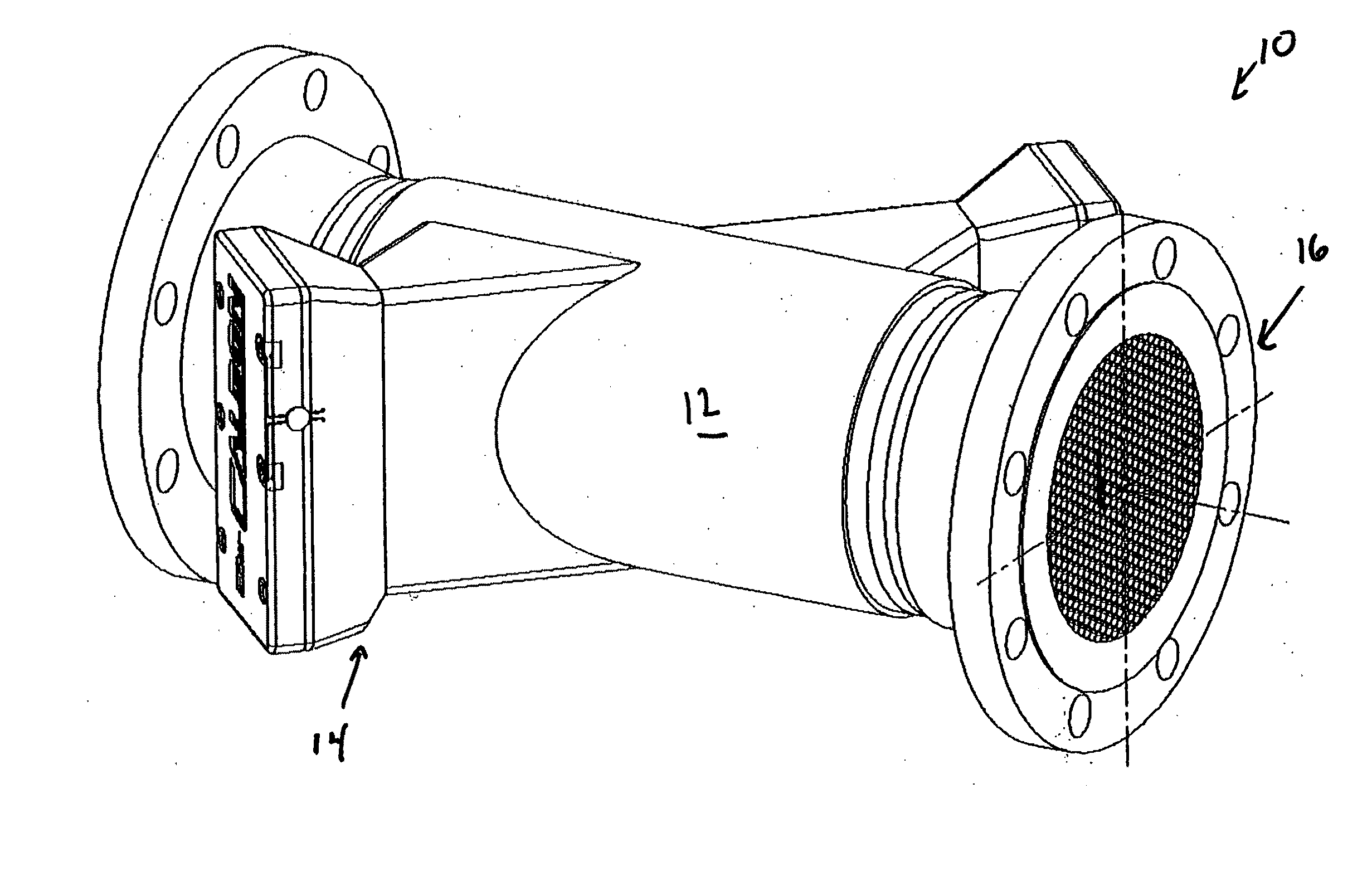 Turbulence conditioner for transit time ultrasonic flow meters and method