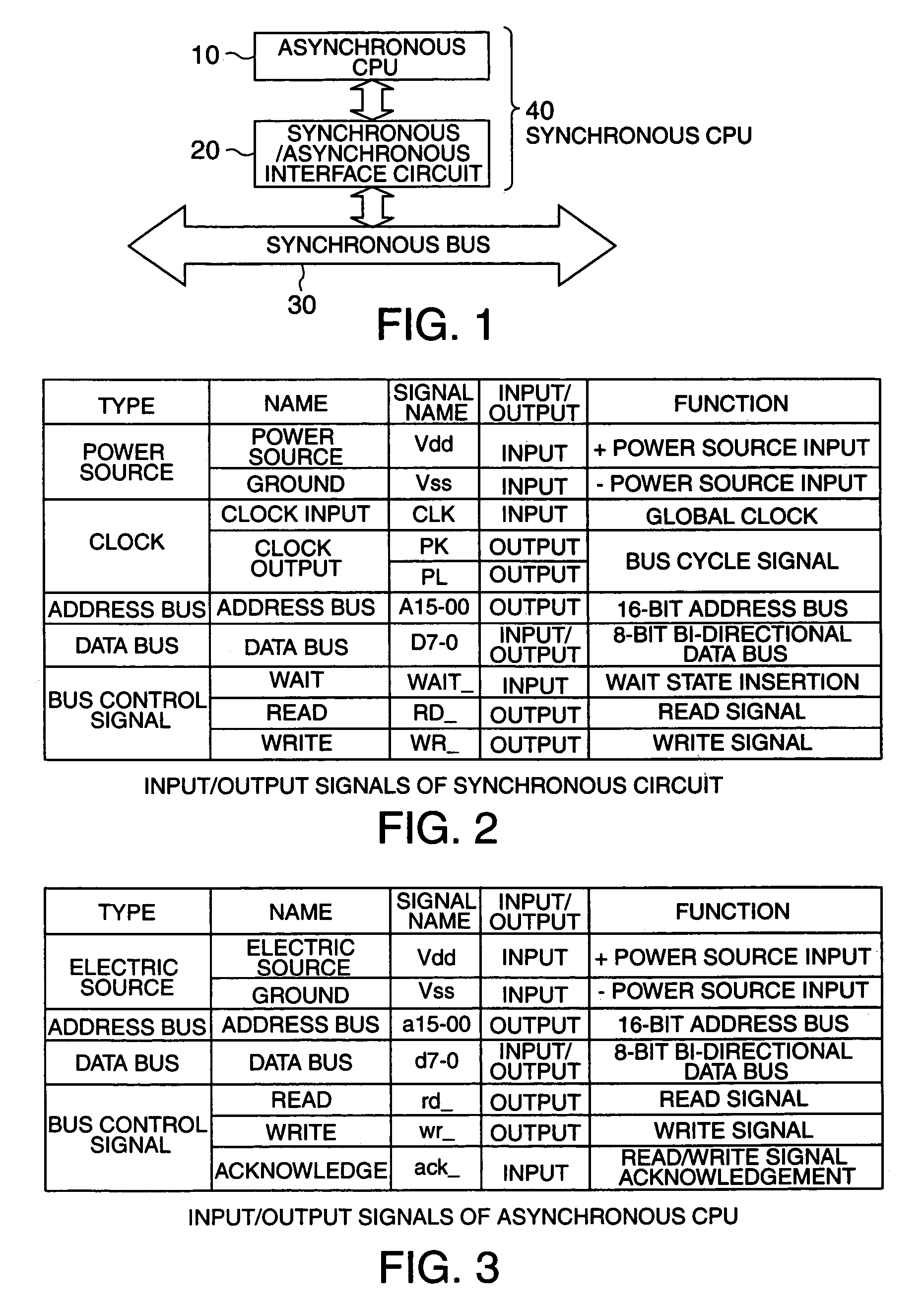 Synchronous/asynchronous interface circuit and electronic device