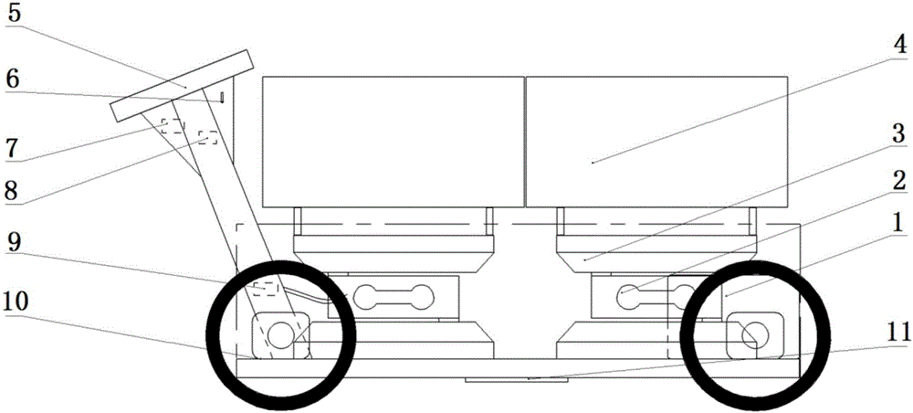 Order picking method of mobile order picking platform adopting strain weighing