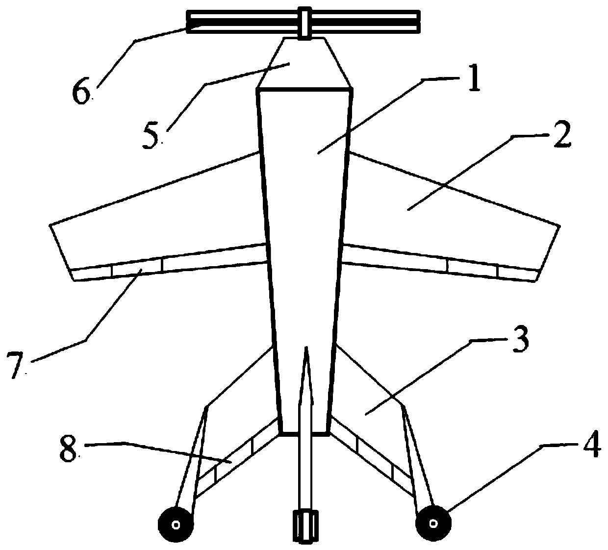 A vertical take-off and landing fixed-wing unmanned aerial vehicle with variable torque propeller