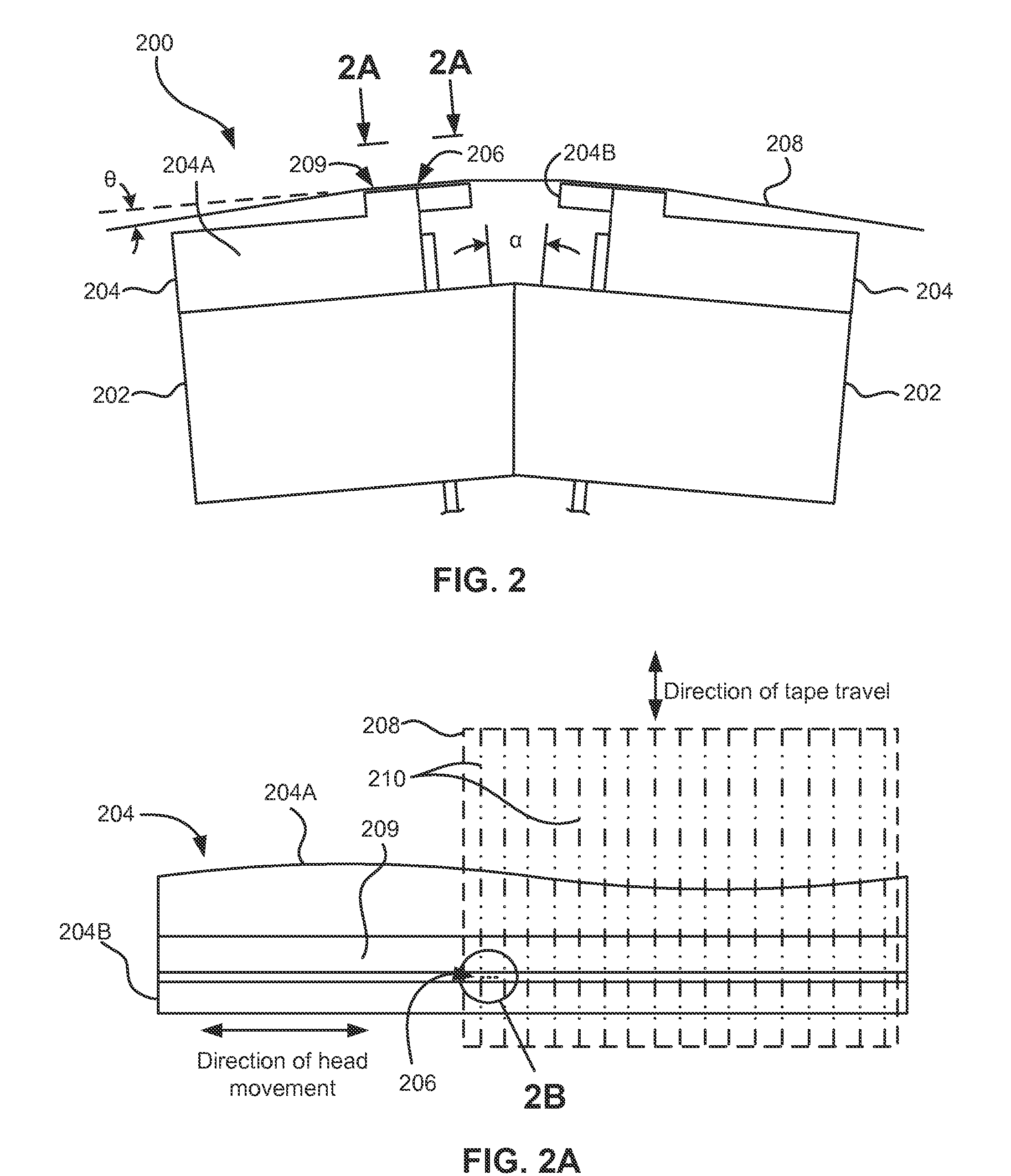 Differing magnetic read sensors on a magnetic head