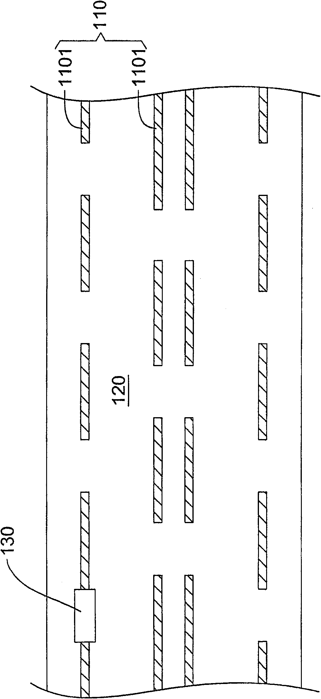 Plane structure of LED illuminating device