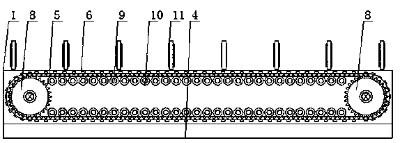 Conveyer for production and processing of punched felt