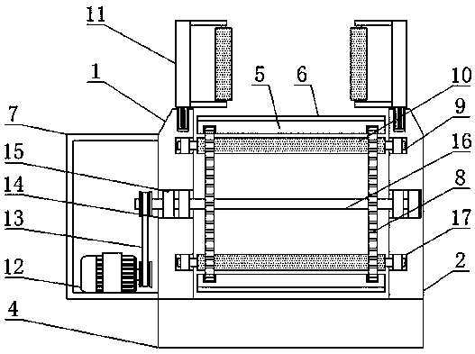 Conveyer for production and processing of punched felt