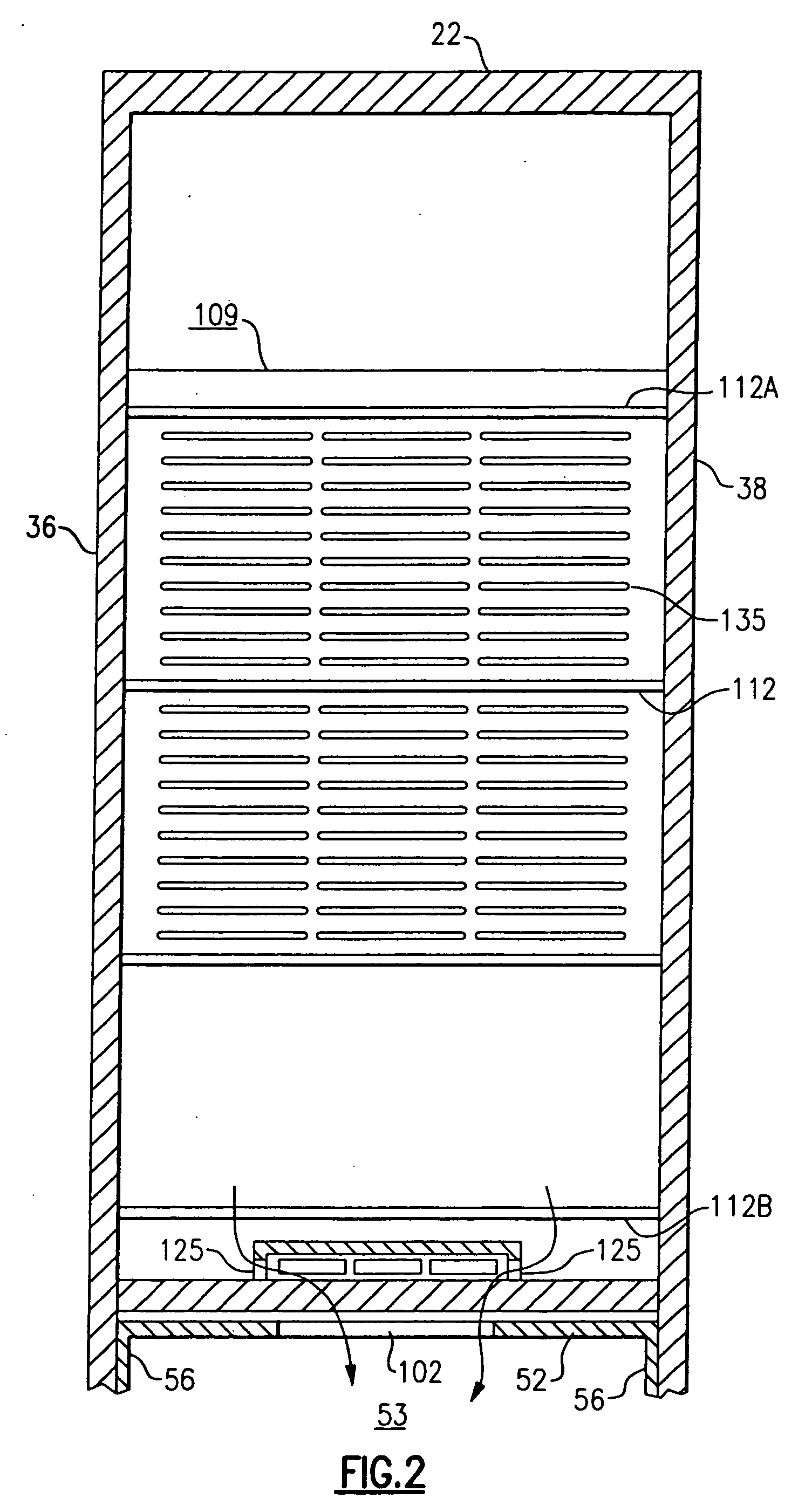 Evaporator fan/motor assembly support bracket