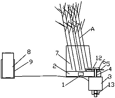 Cereal straw harvesting mechanism and working method thereof