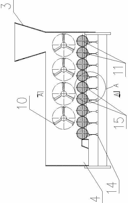 Clay-containing blocky material anhydrous desliming machine