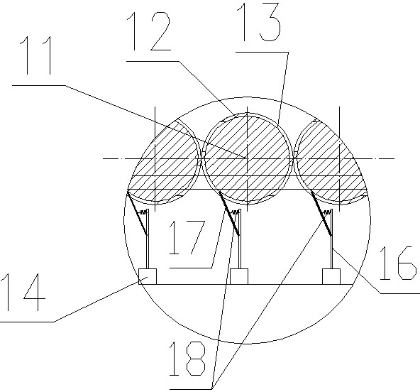 Clay-containing blocky material anhydrous desliming machine