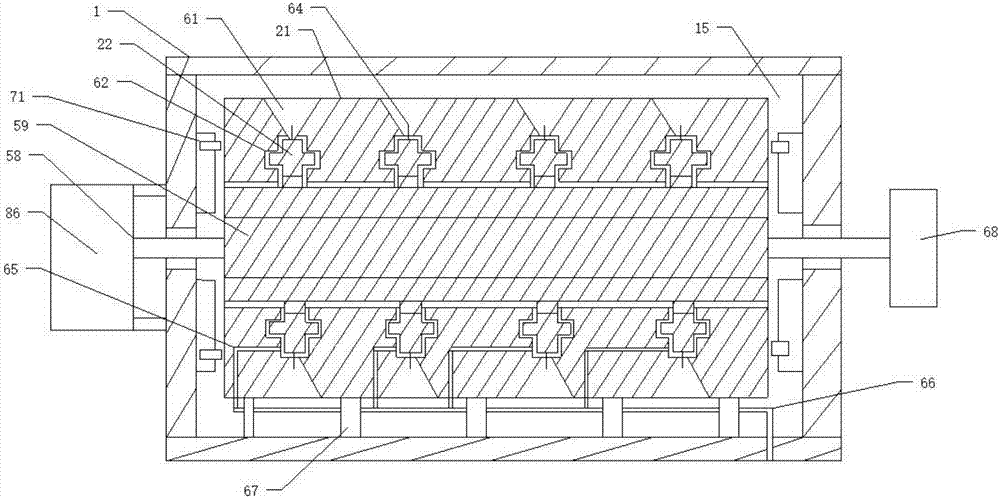 Peeling recycling device for multiple cables of power communication