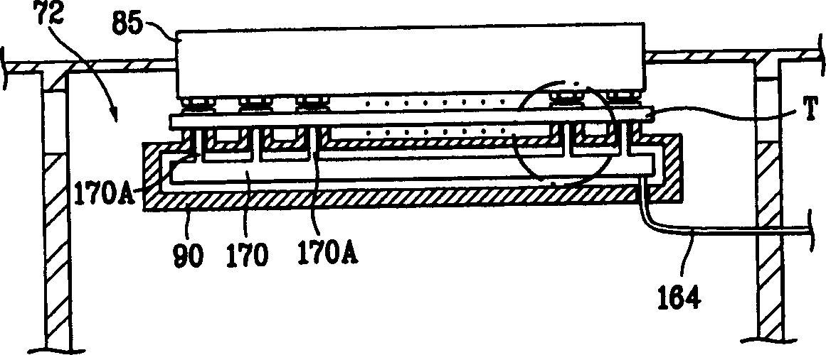 Apparatus for compensatnig deviation of test temperature is semiconductor device processing machine