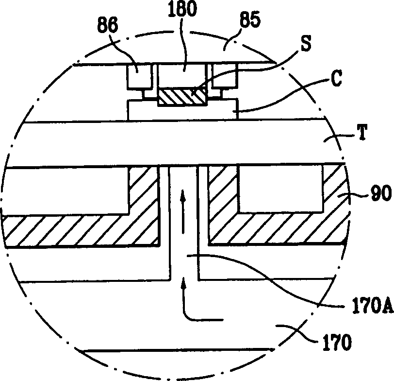 Apparatus for compensatnig deviation of test temperature is semiconductor device processing machine