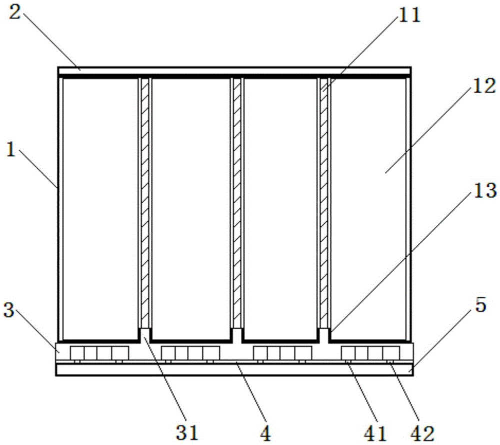 Battery box for electric automobile