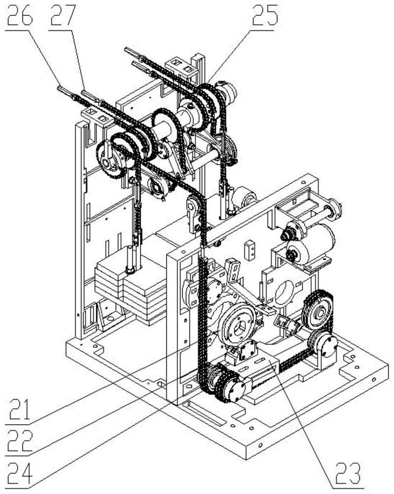 Independent transmission lifting mechanism of spinning frame