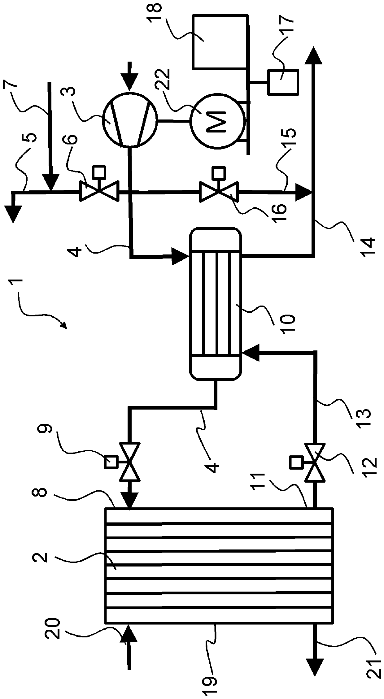 Method for increasing a temperature of a vehicle interior, and vehicle for implementing the method