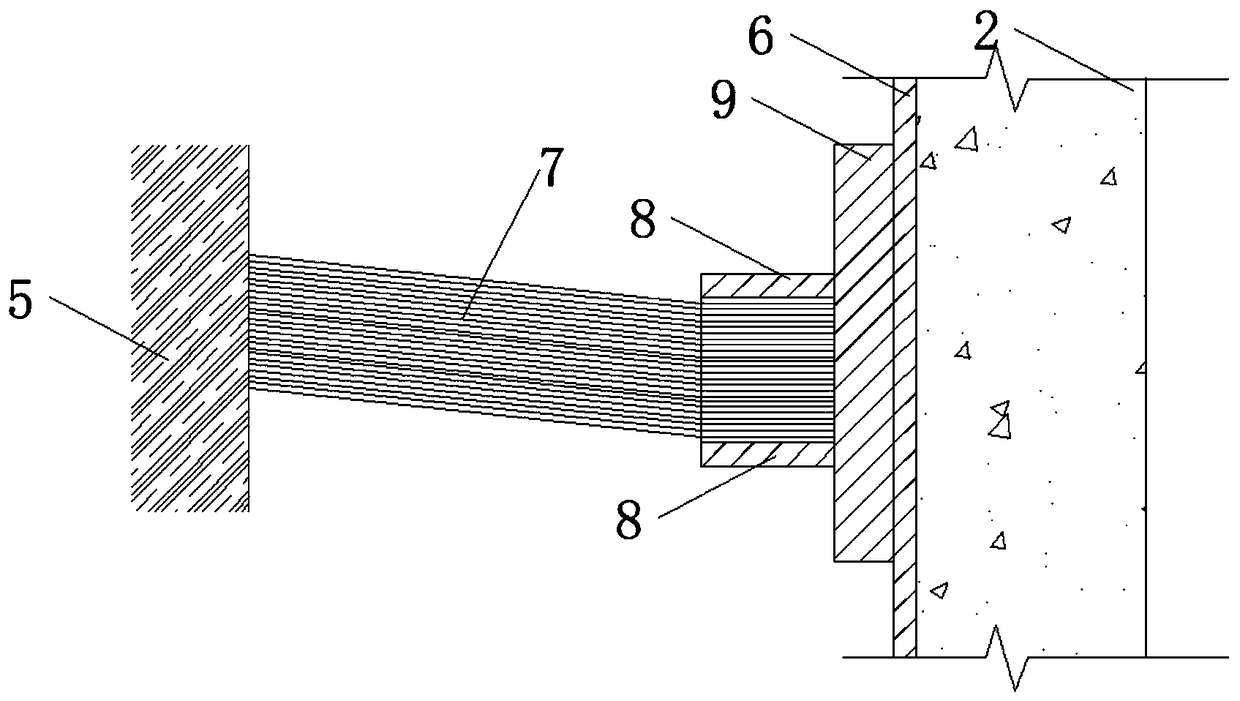 Open caisson foot blade provided with seal brush