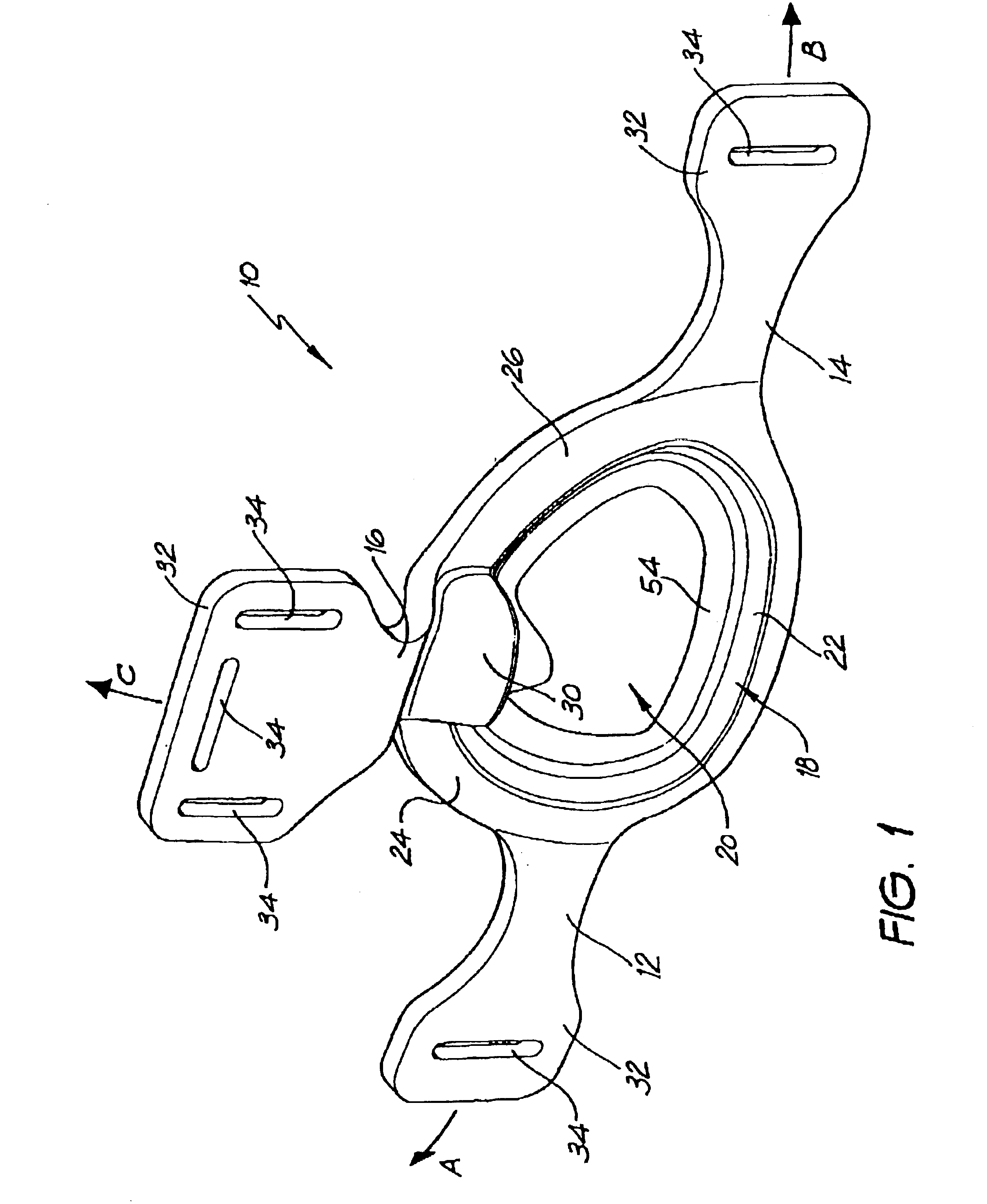 Nasal mask with integral mouldable straps