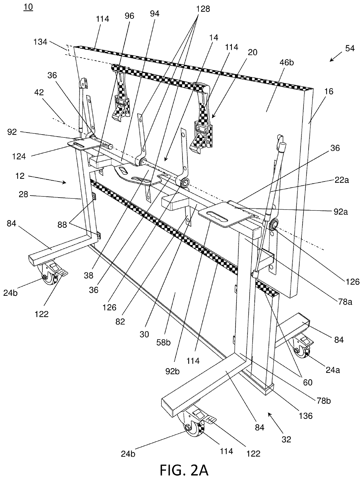 Flip-top table for protection from projectiles