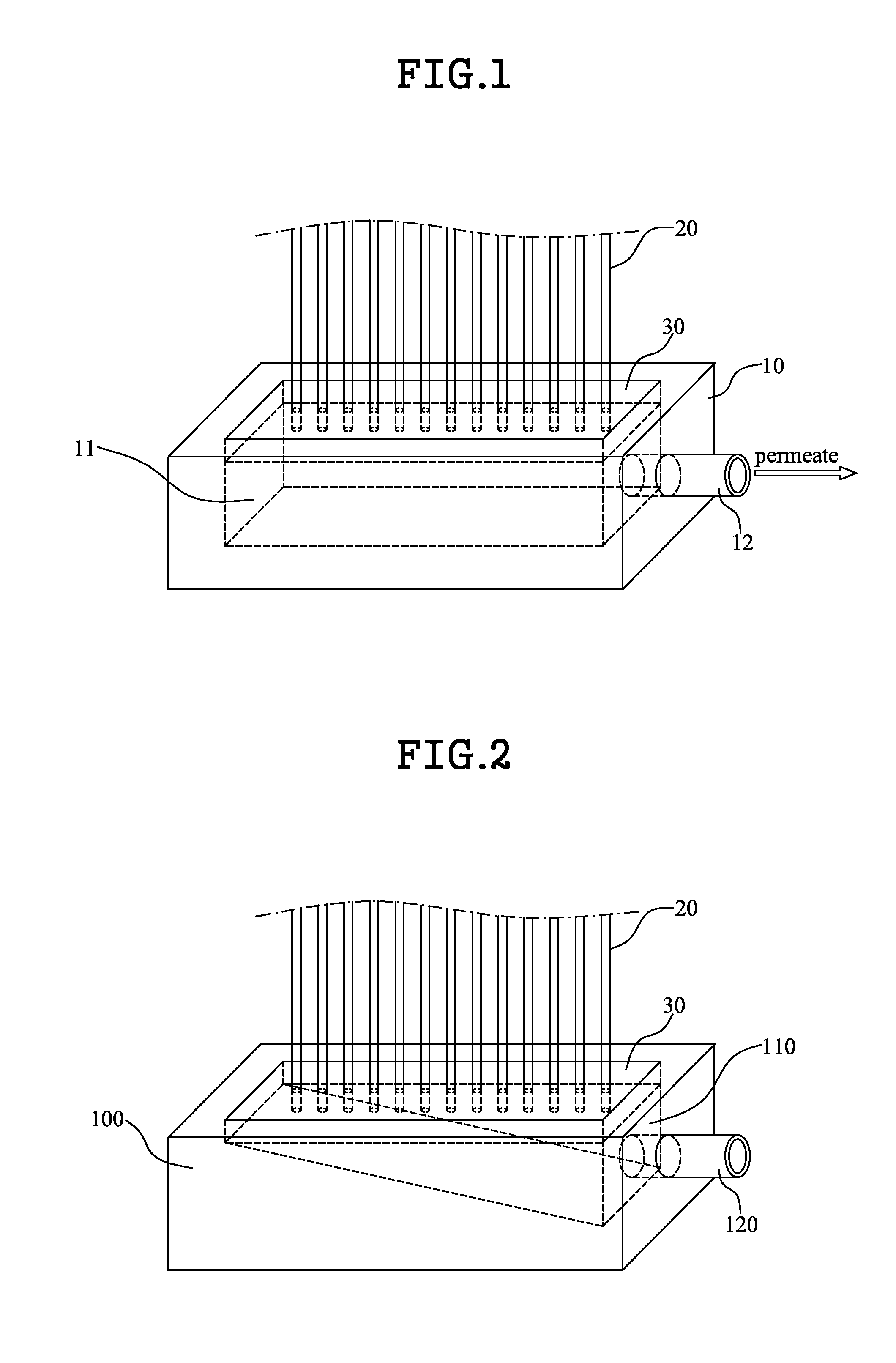 Header for filtering membrane module and filtering membrane module using the same