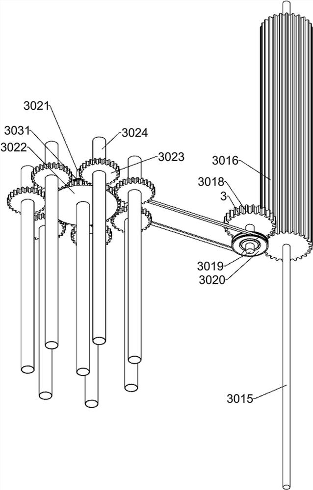 Anti-bending composite cable insulation rubber particle layered filling device