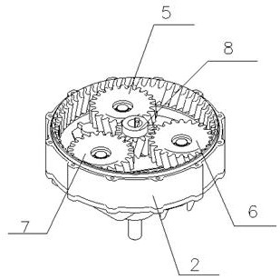 Water-cooled asynchronous machine