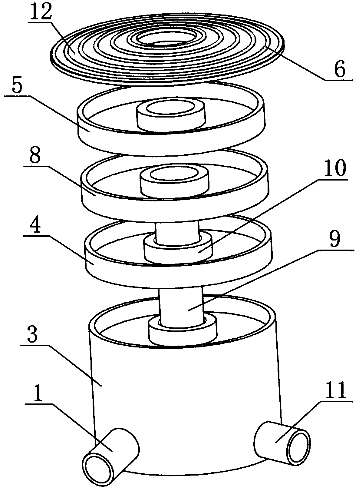 Wastewater purification treatment device