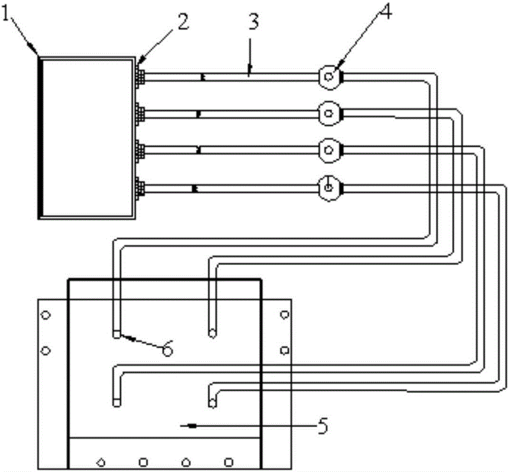 Water immersion system for centrifugal model test and test method