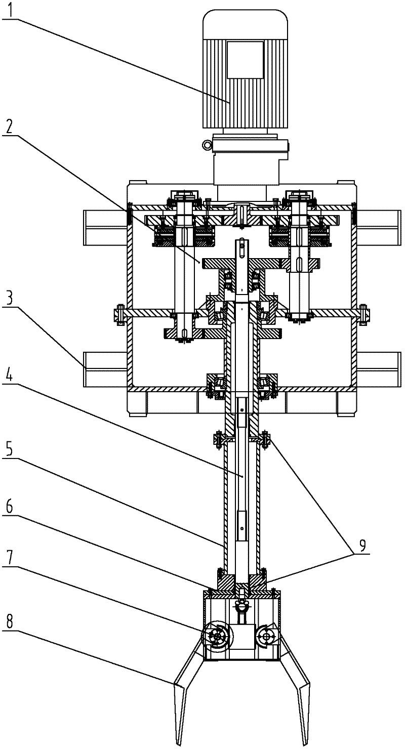 Grabbing type sampling device