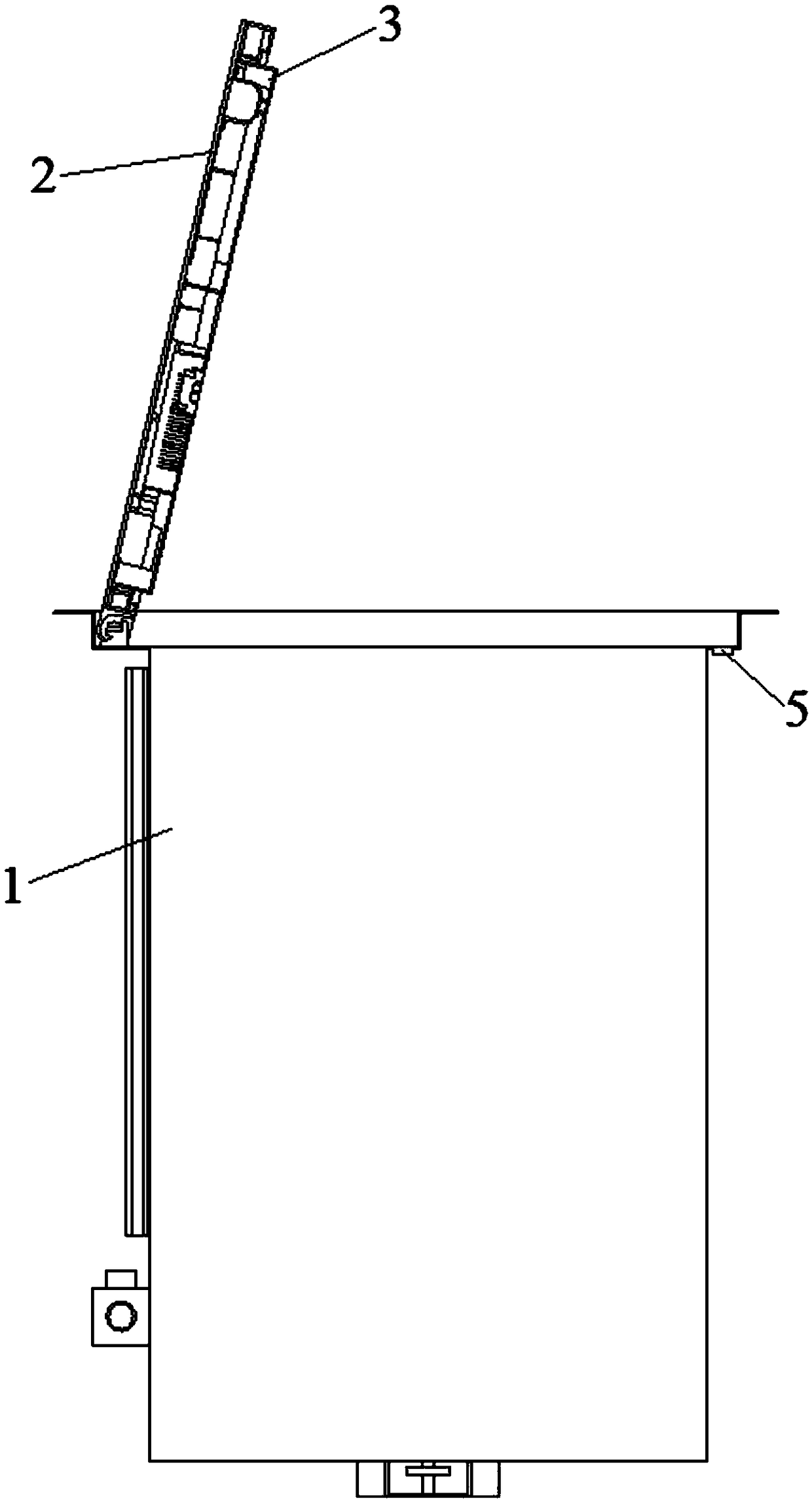 Child lock device for dish-washing machine door cover and dish-washing machine