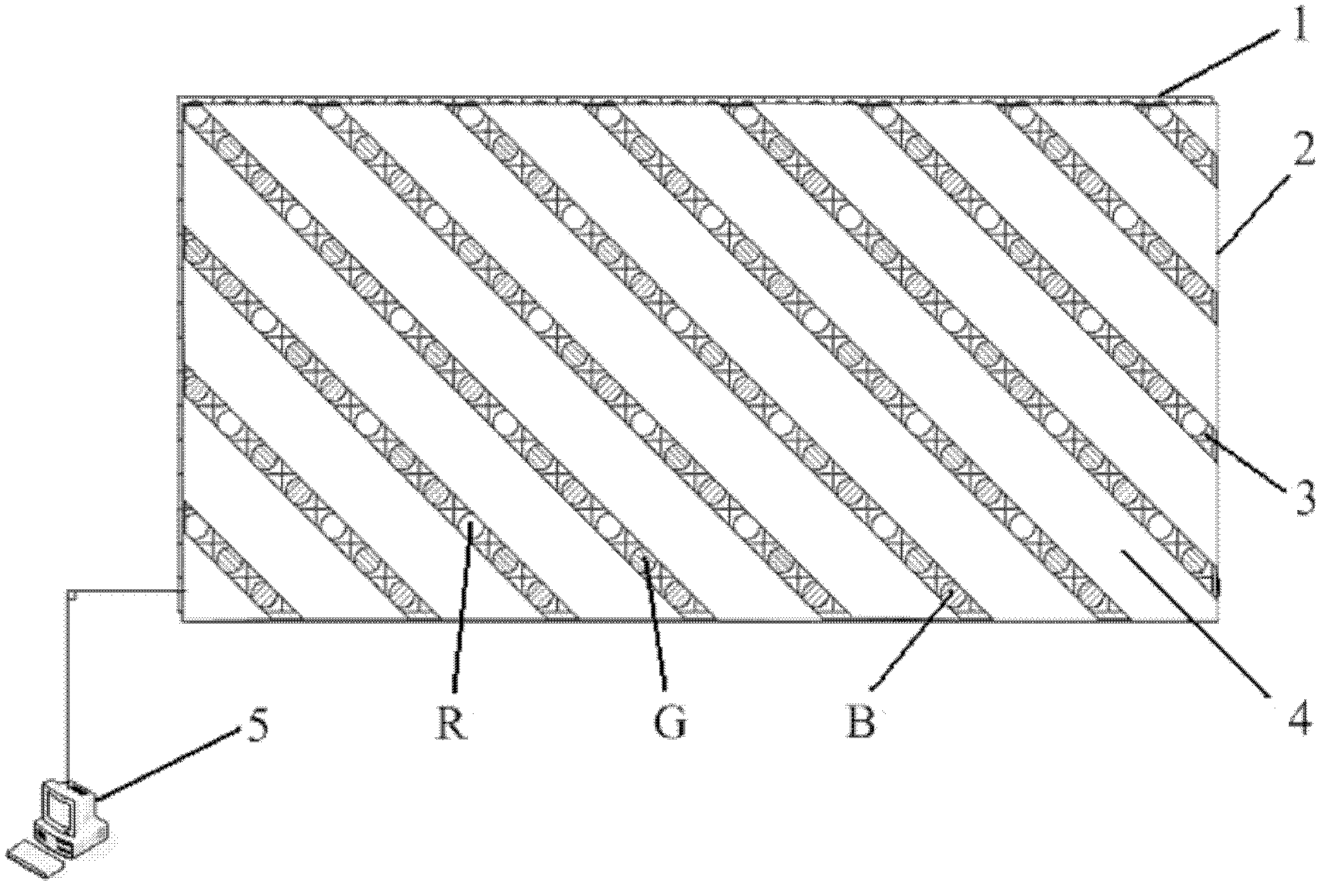 Manufacture method of slit grating for LED (Light Emitting Display) screen naked-eye stereo display