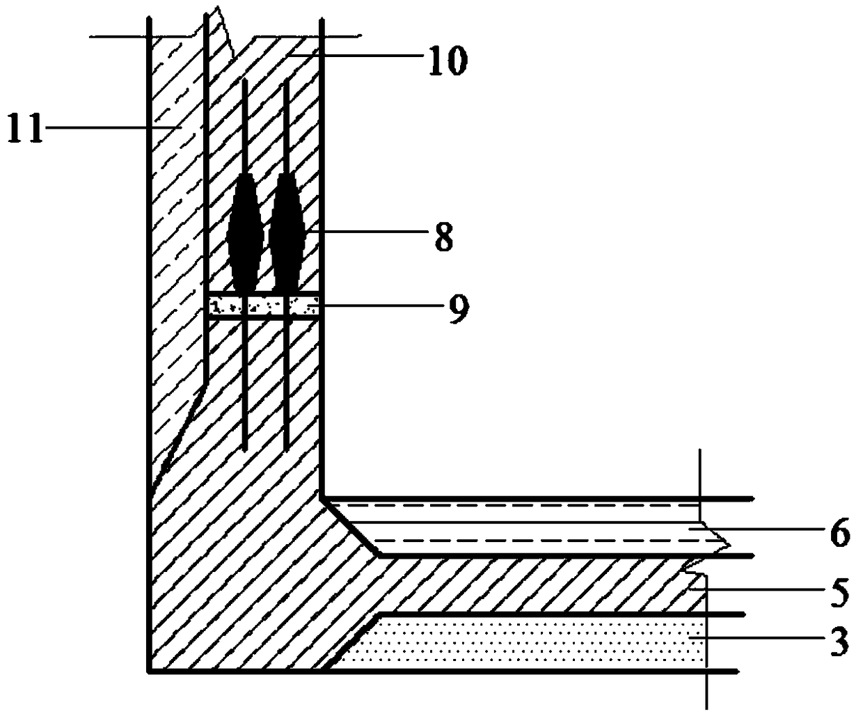 Assembled integral type basement structure and safe and quick construction method