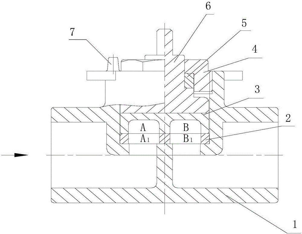 Ceramic sealing type rotational steam valve