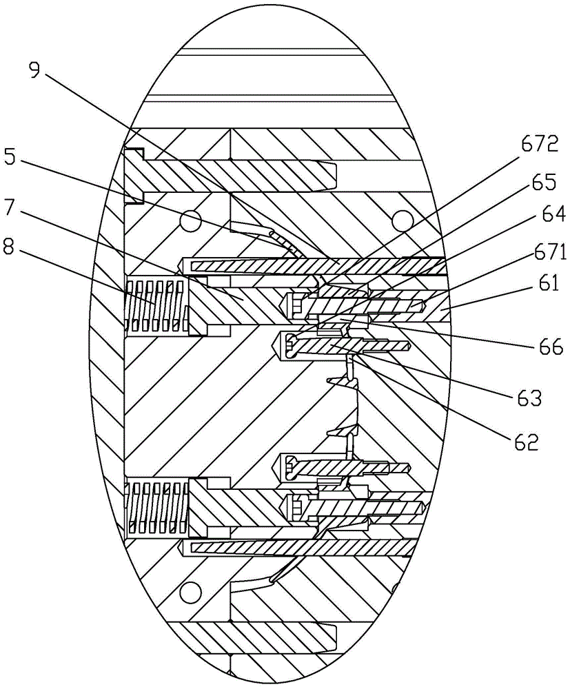 A kind of spectacle frame mold structure