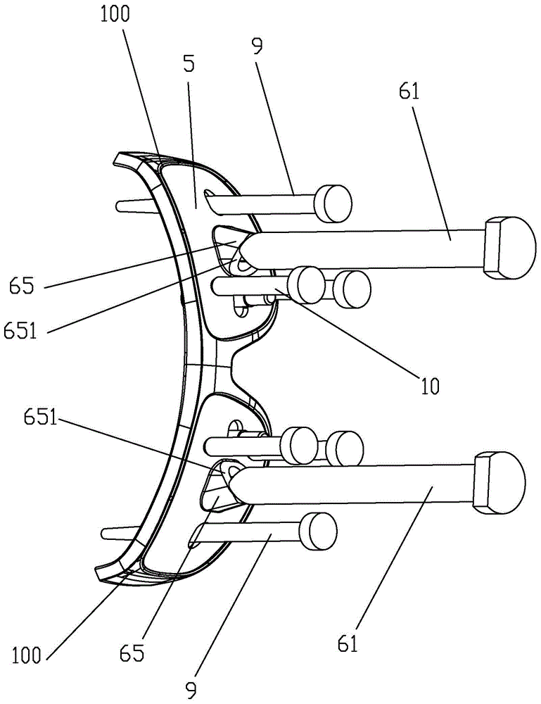 A kind of spectacle frame mold structure