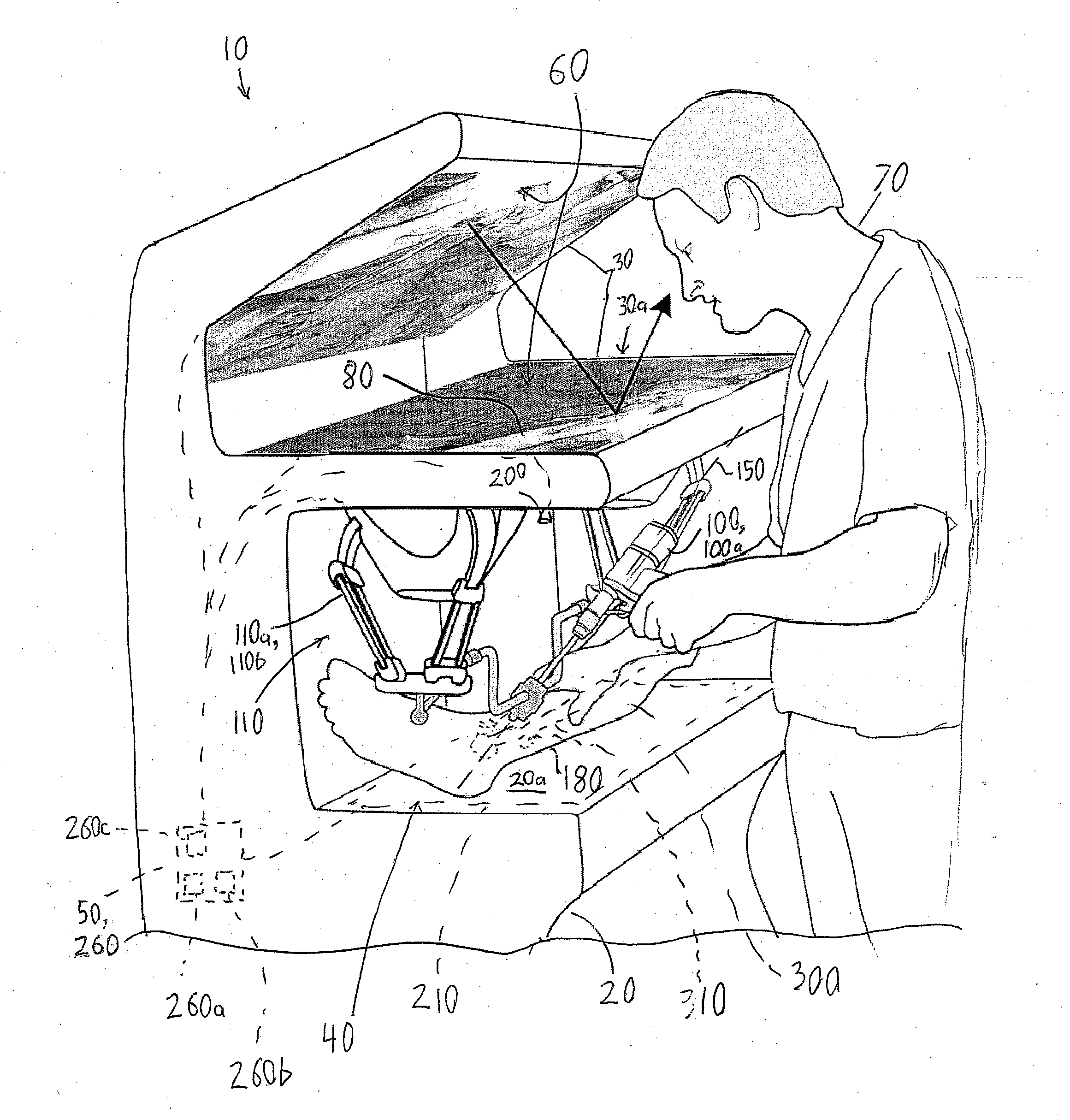 Combined soft tissue and bone surgical simulator