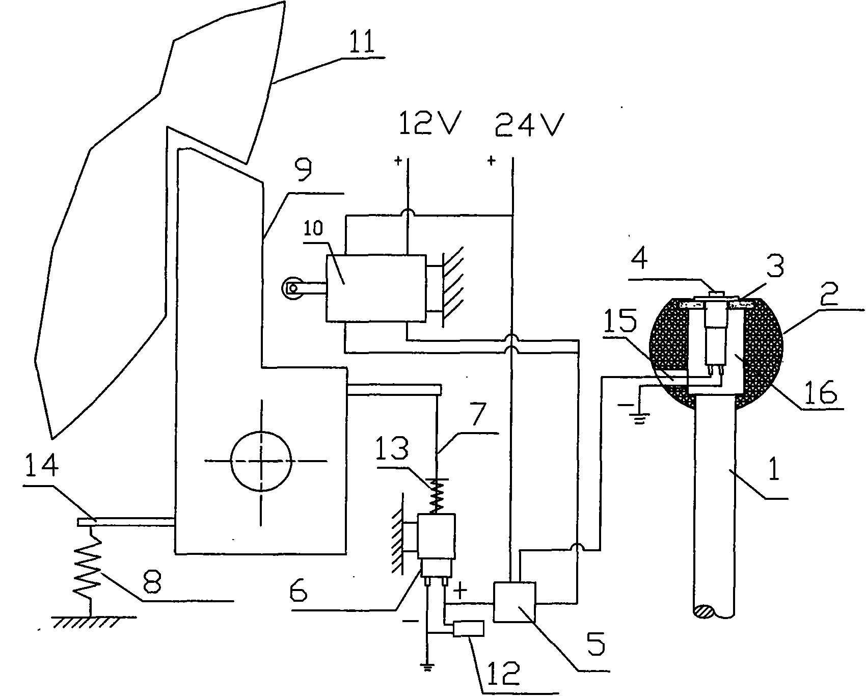 Crane safety mechanism control system