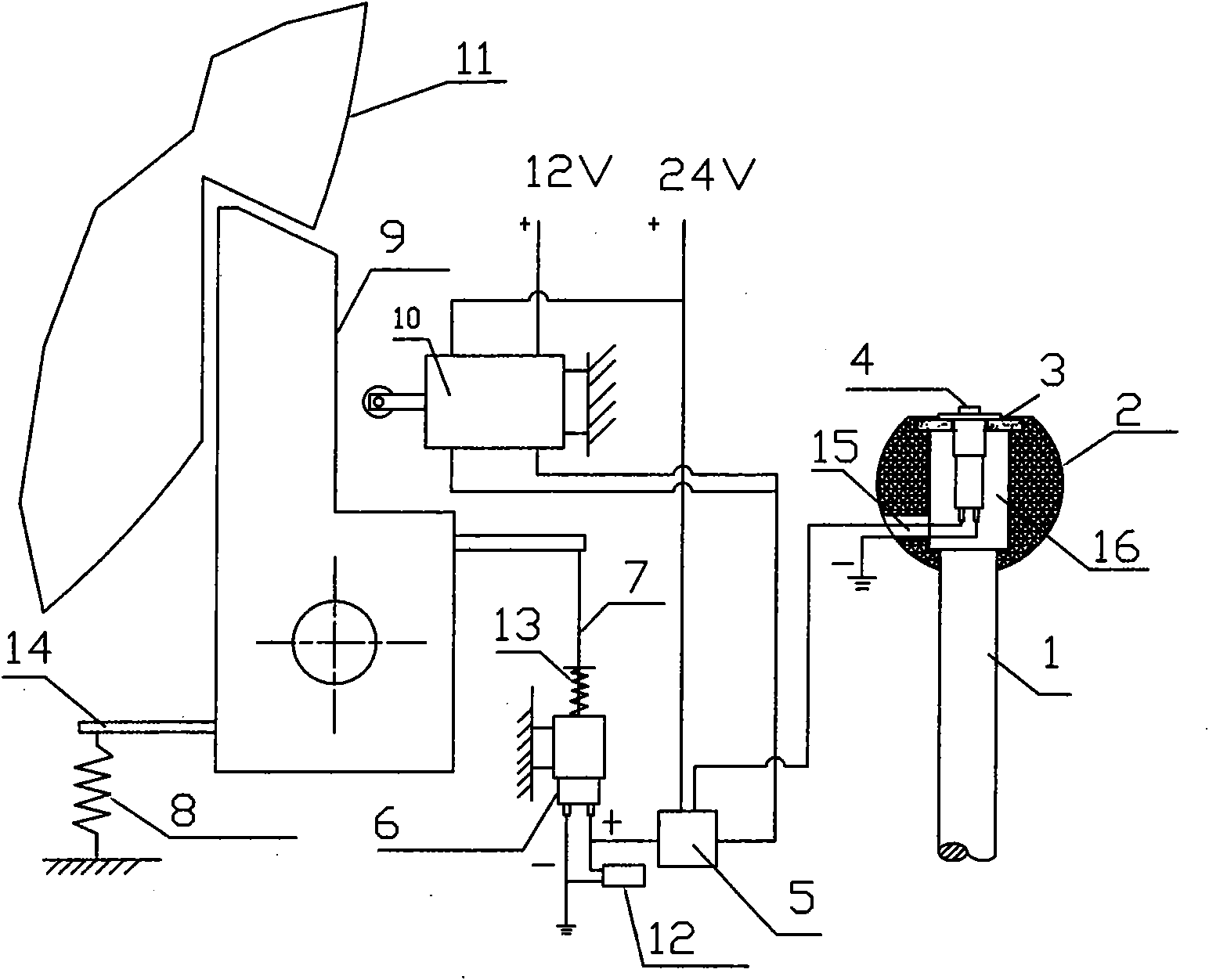 Crane safety mechanism control system