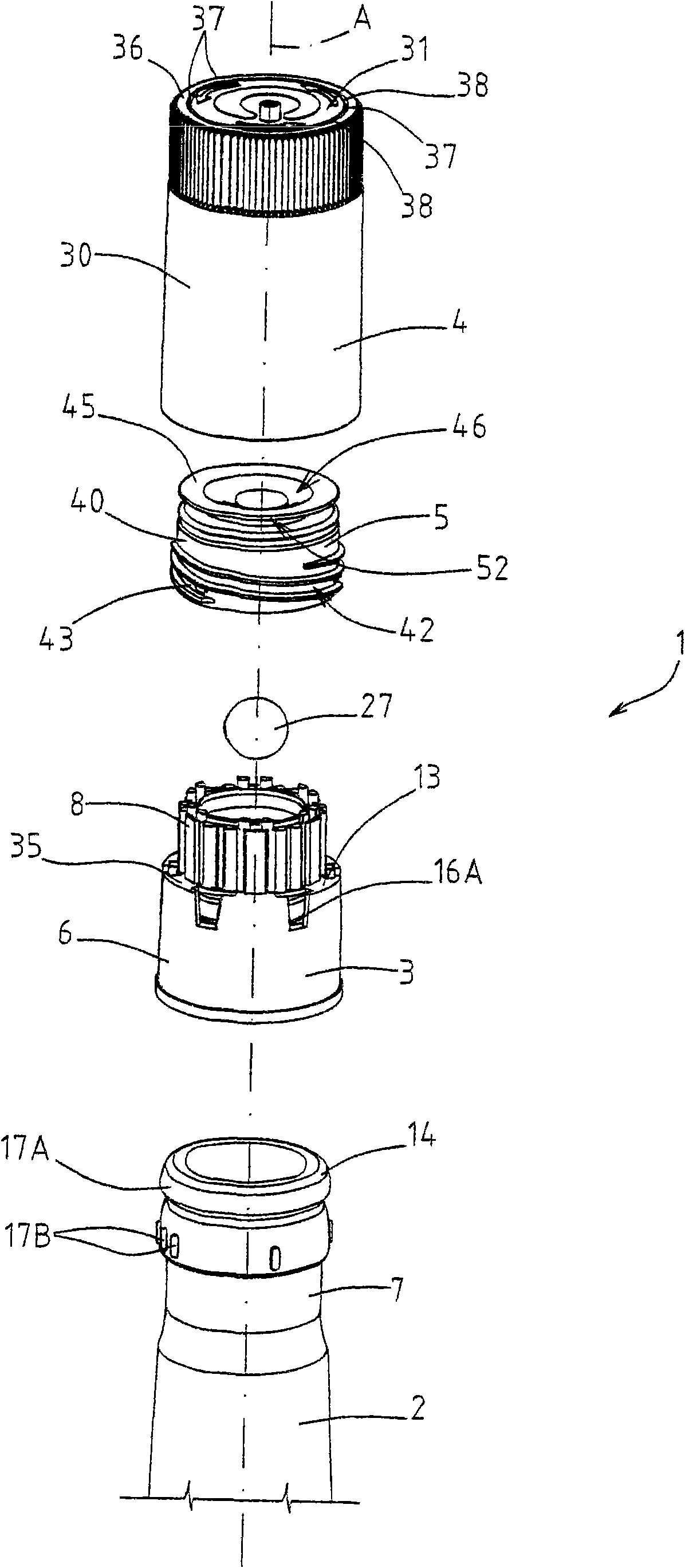 Dispenser-cap device for bottles