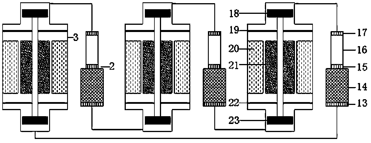 Linear type double-acting refrigeration system