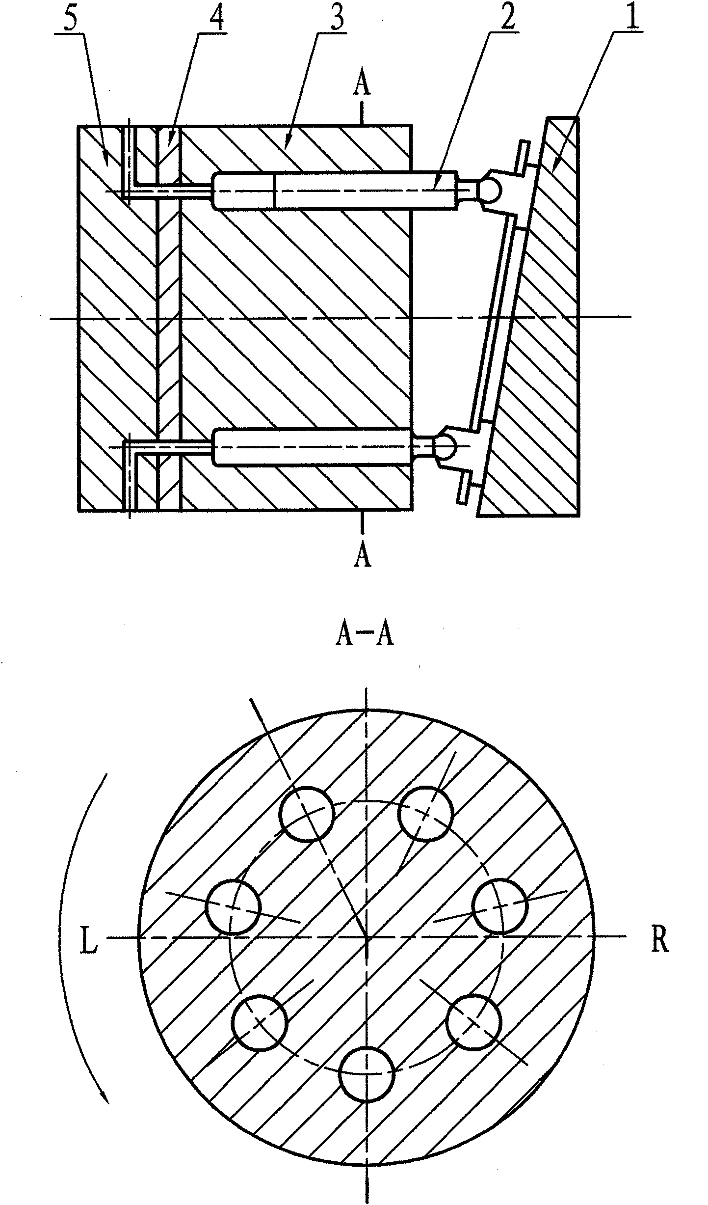 Axial plunger pump for increasing flow and sealing pressure