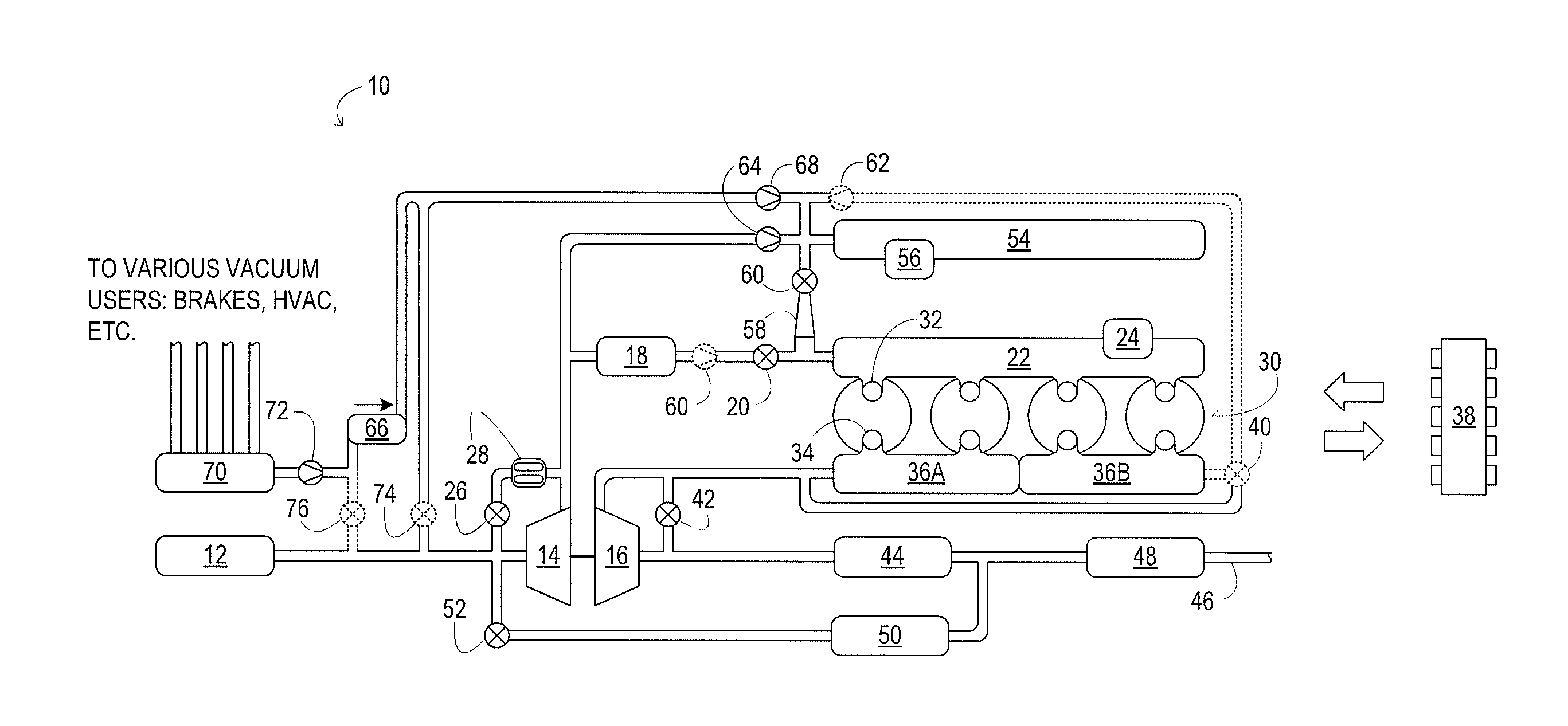 Stored Compressed Air Management and Flow Control for Improved Engine Performance