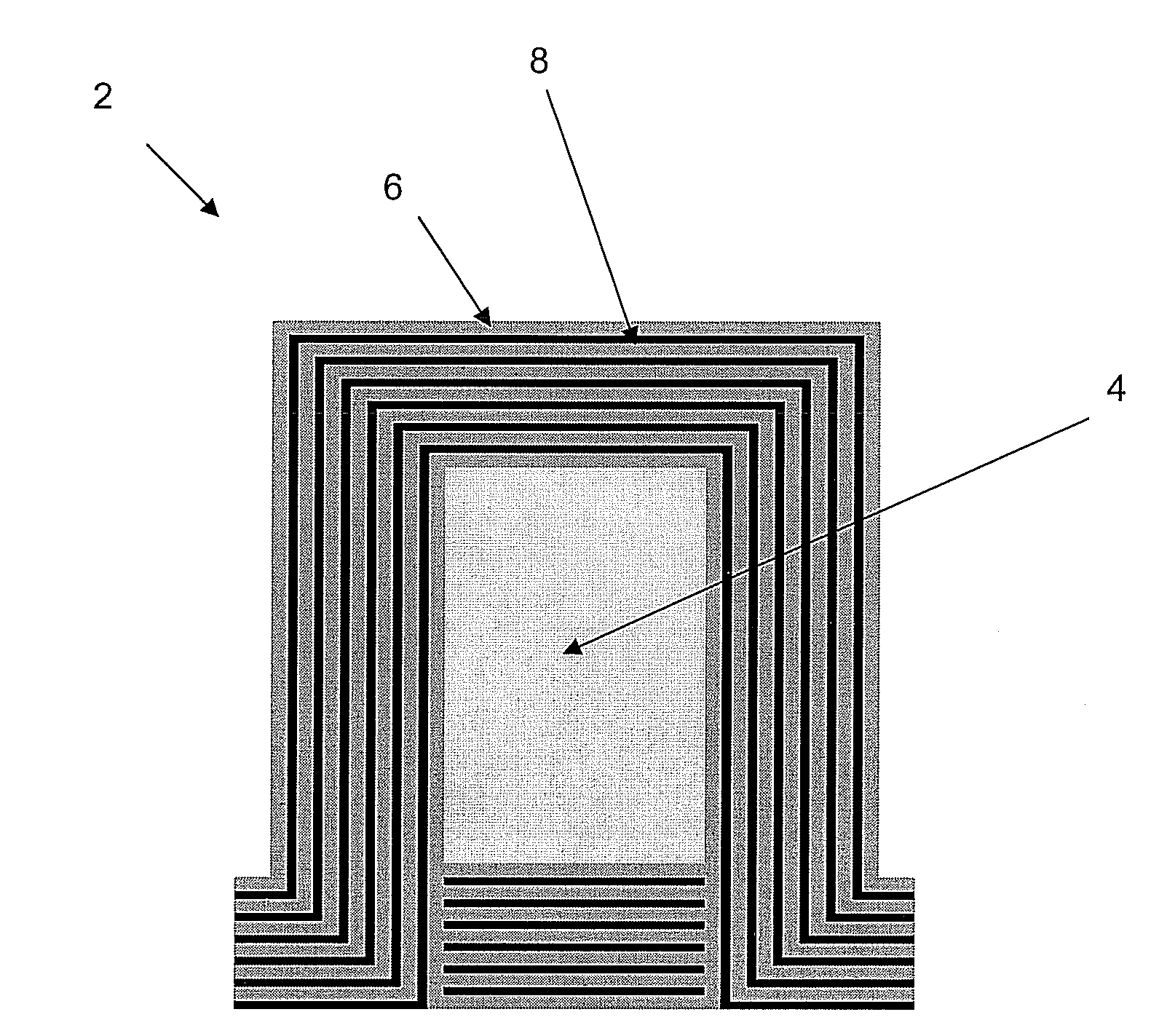 Silicon based on-chip photonic band gap cladding waveguide