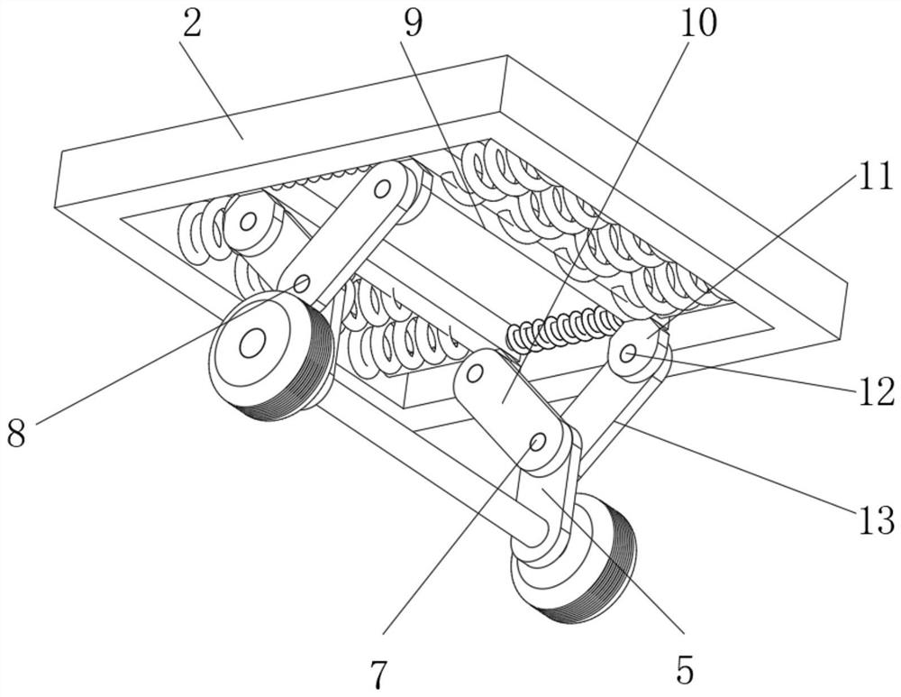 A detachable aircraft landing gear suitable for parking on undulating roads