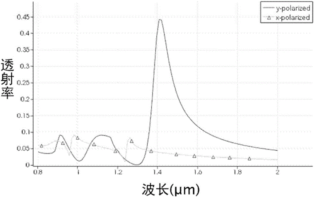 InGaAs infrared polarization detector based on surface plasma effect