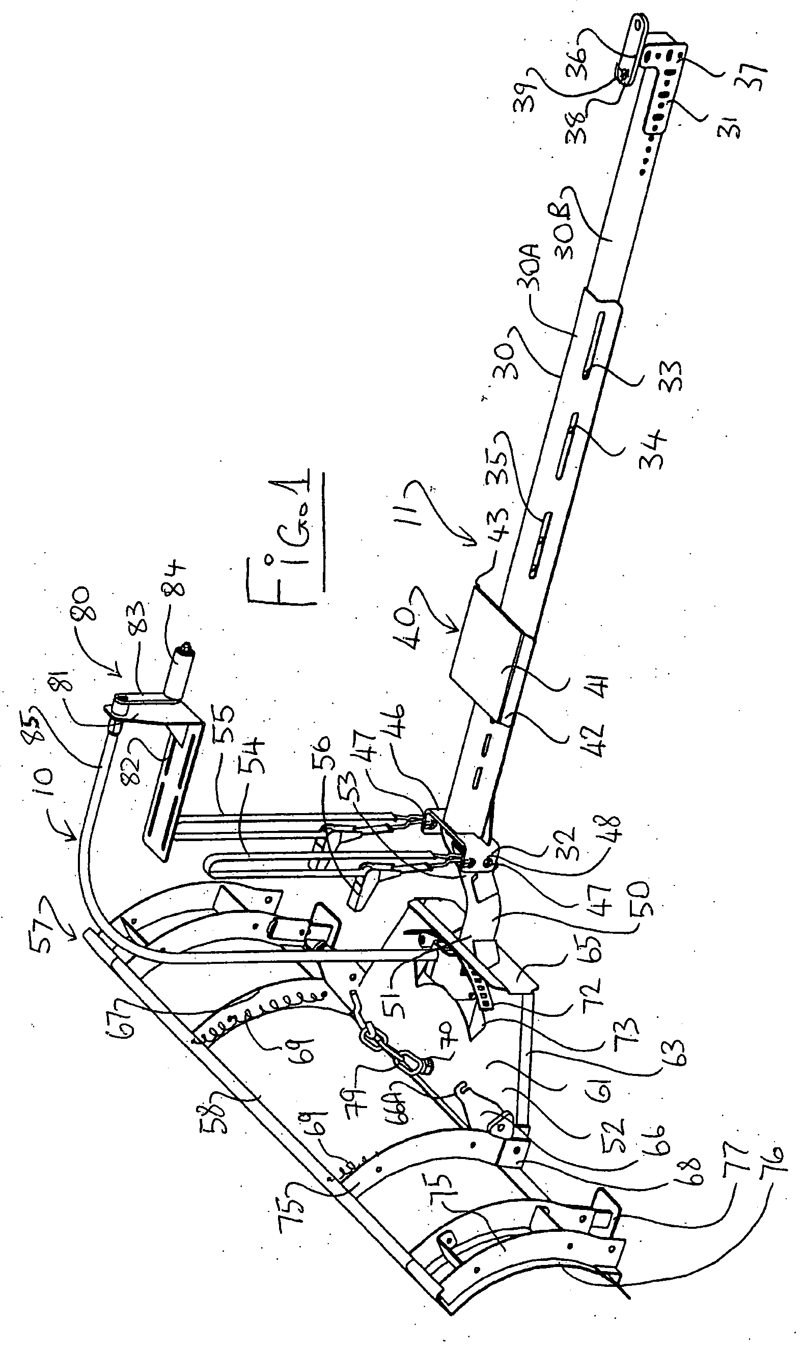 Mounting of an accessory on an ATV