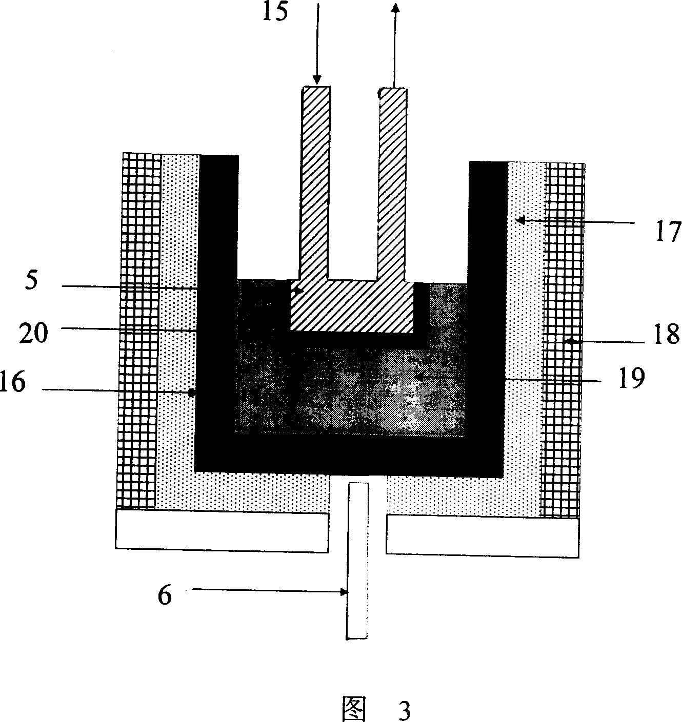 Internal slag heat current inspector and inspection for continuously-casting crystallizer