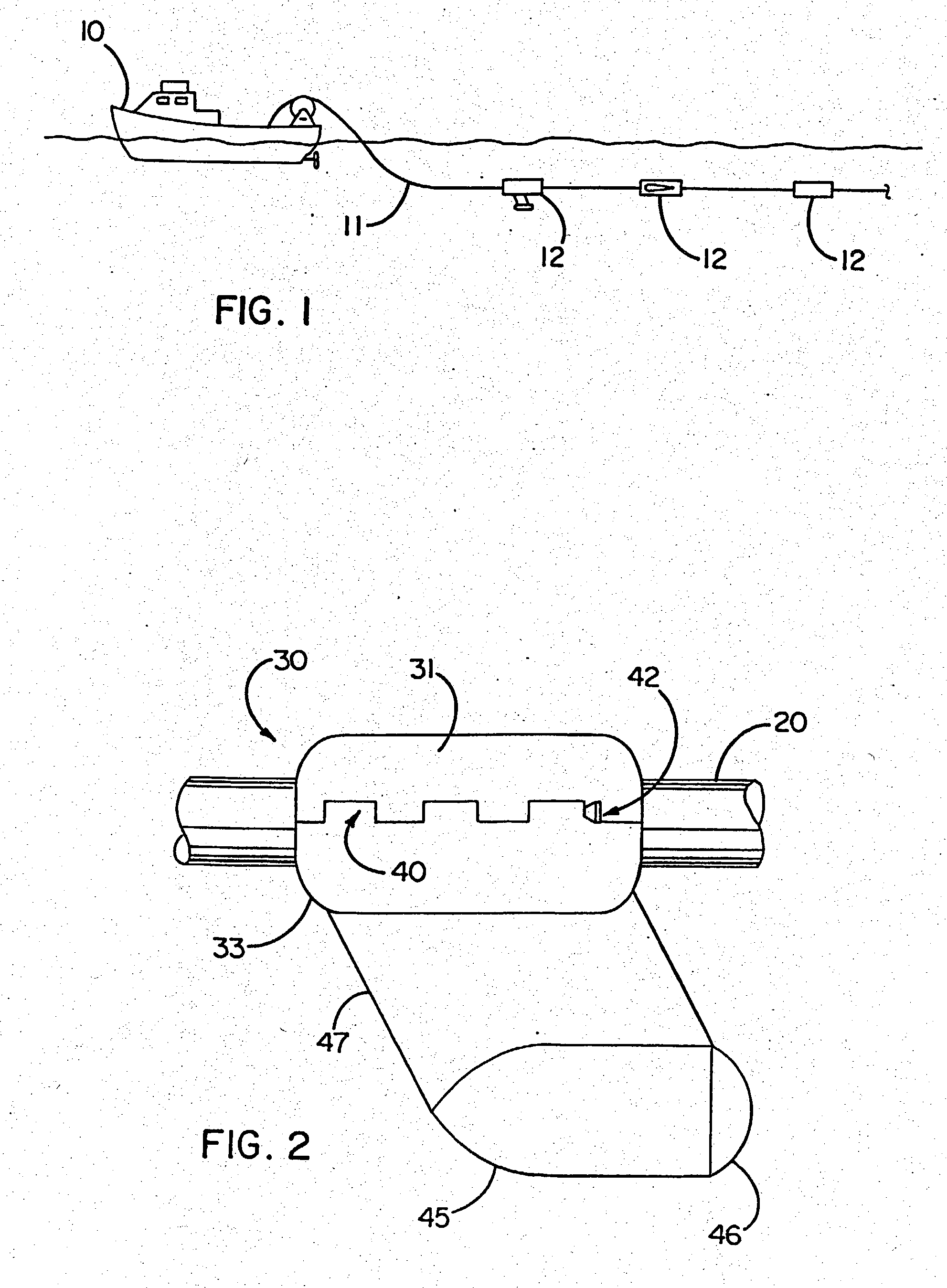 Underwater cable arrangements and devices