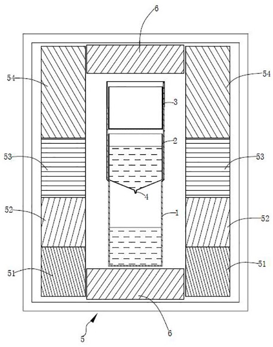 Method for preparing cadmium telluride or cadmium zinc telluride polycrystal material