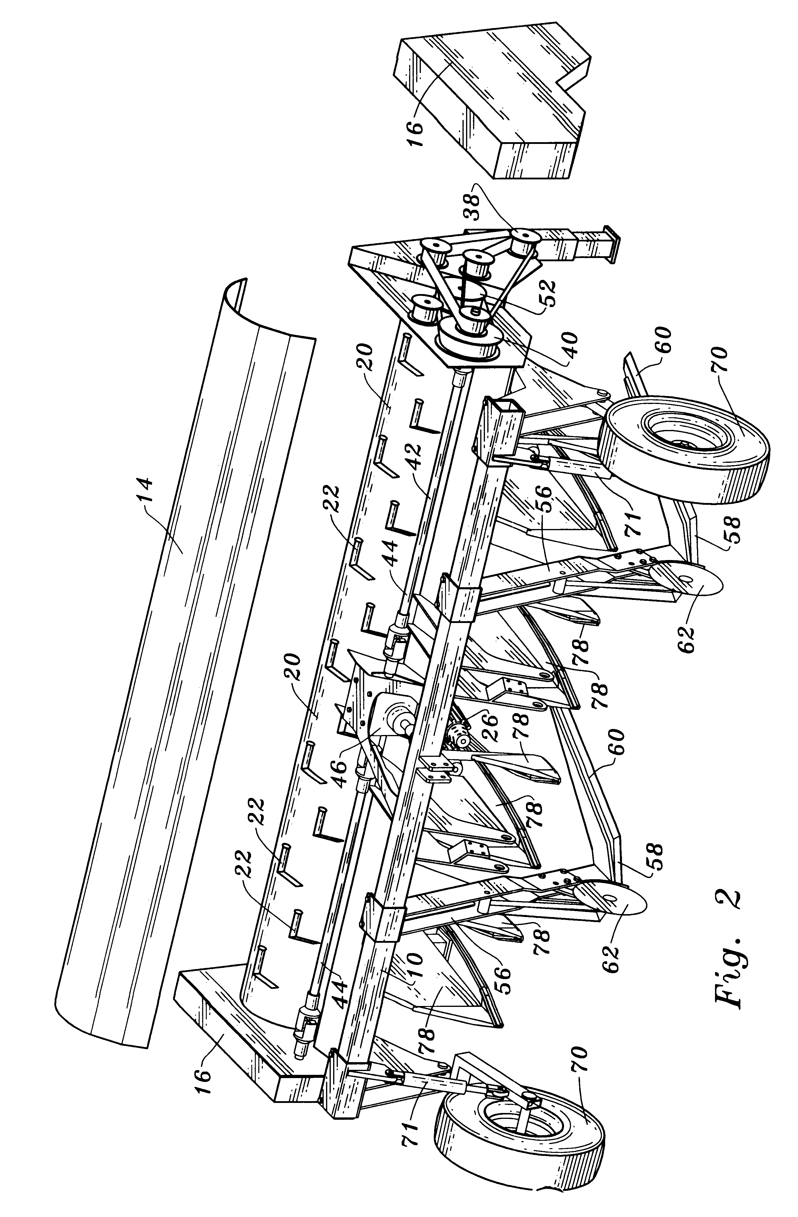 Apparatus and method for removing plant stalks from a field and shredding the plant stalks