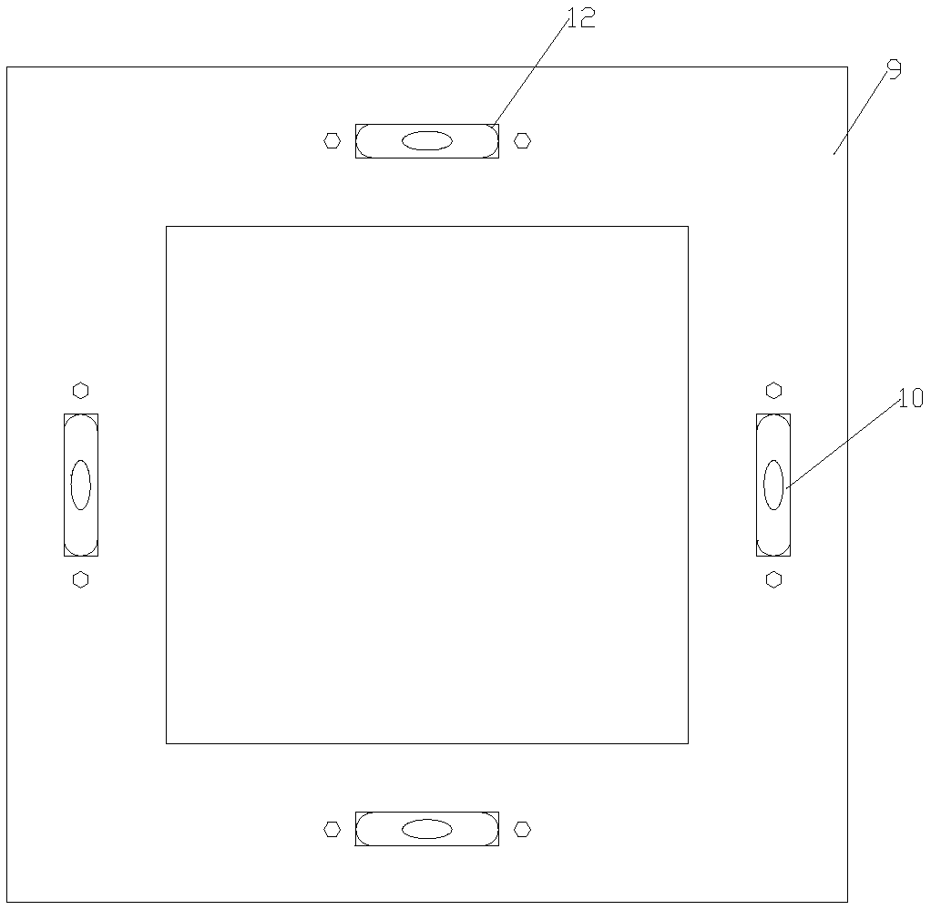 Rapid leveling device of numerical control machine tool