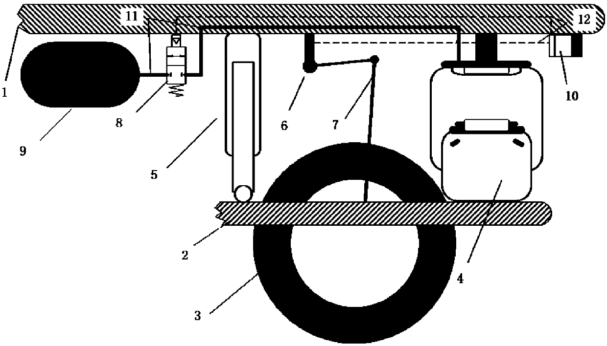 Air suspension height control system and control method